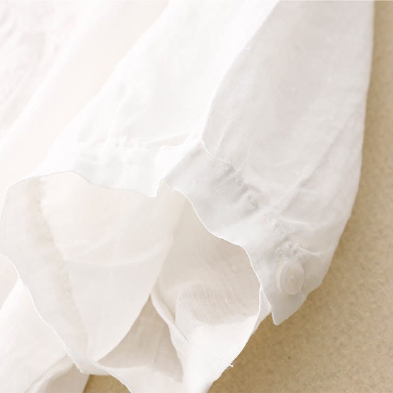 V-Neck Butterfly Women's Half Sleeve Shirt