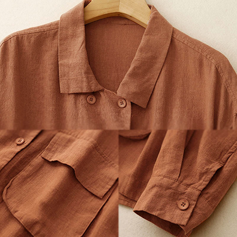 Breathable Cotton Double-Breasted Mindful Layering Jacket