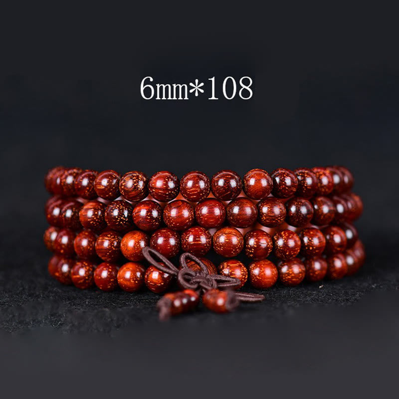 Tibetan Small Leaf Red Sandalwood Balance Bracelet