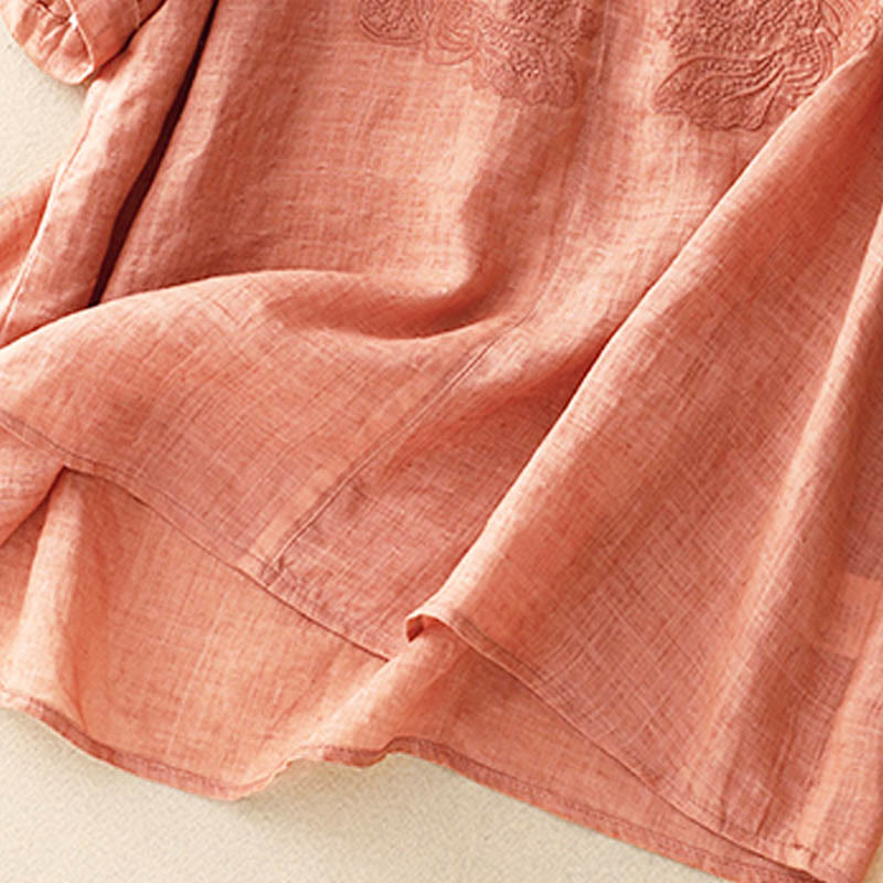 V-Neck Butterfly Women's Half Sleeve Shirt