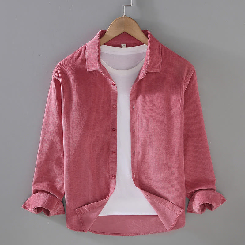 Pure Cotton Corduroy Structured Daily Mindful Shirt