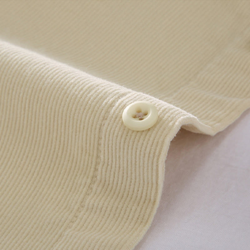 Pure Cotton Corduroy Structured Daily Mindful Shirt