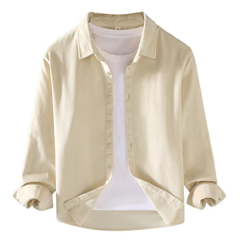 Pure Cotton Corduroy Structured Daily Mindful Shirt