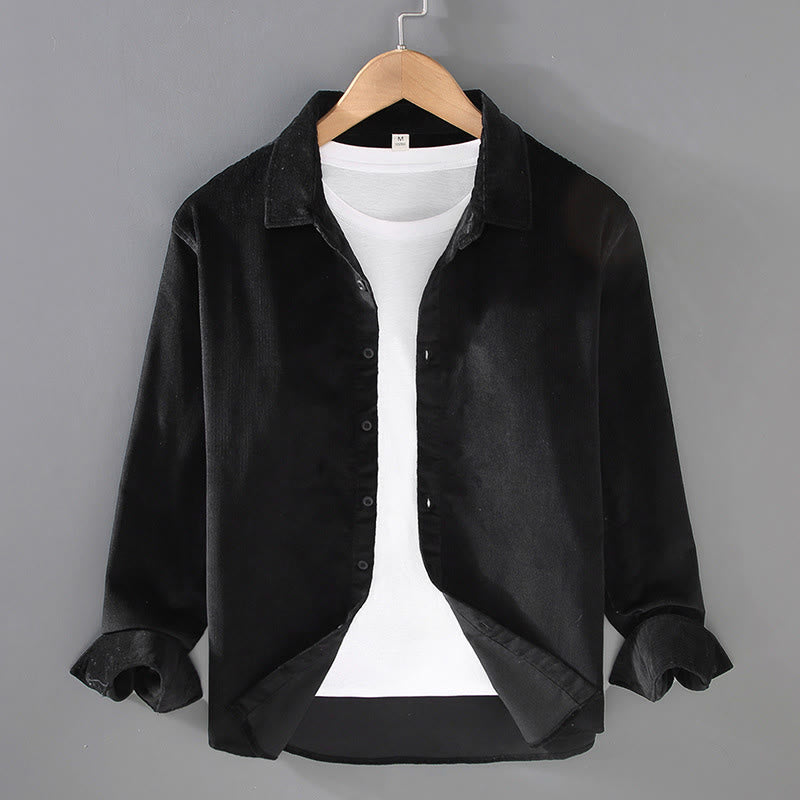 Pure Cotton Corduroy Structured Daily Mindful Shirt