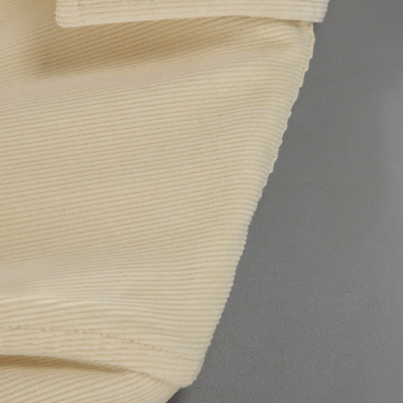 Pure Cotton Corduroy Structured Daily Mindful Shirt