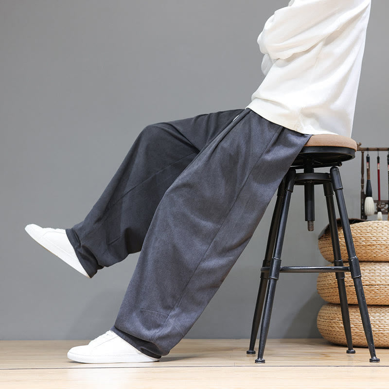 Tactile Cotton Corduroy Loose-Fit Meditation Harem Pants