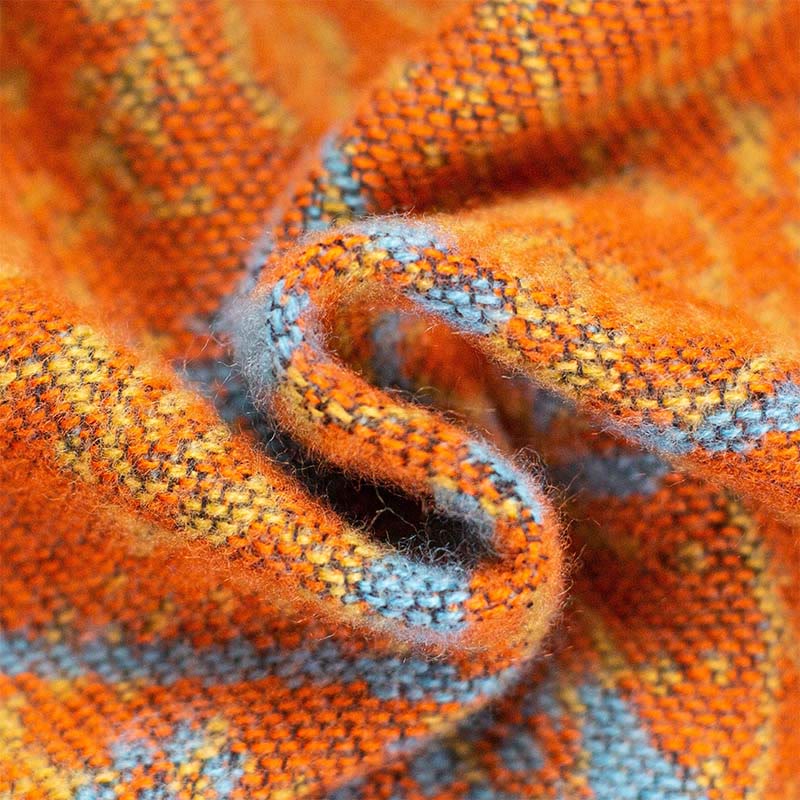 Tibetan Jacquard Elephant Geometry Pattern Unisex Cozy Scarf Shawl