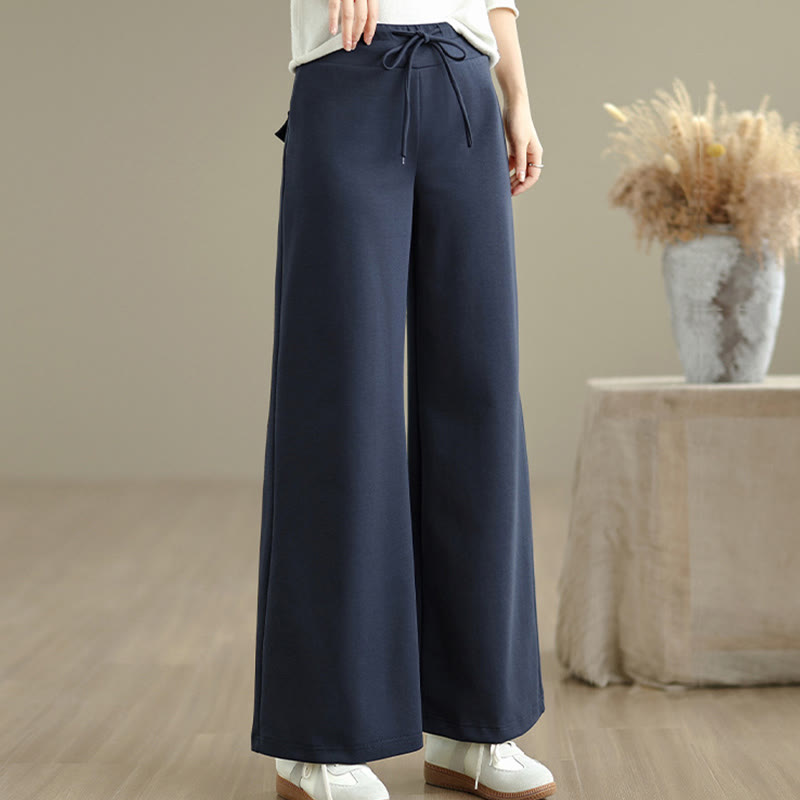Tactile Cotton-Blend Wide-Leg Mindful Meditation Pants