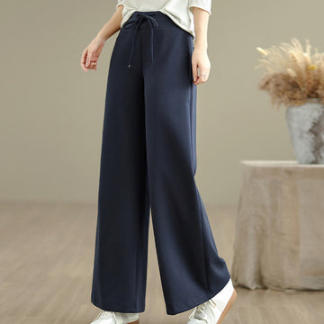 Tactile Cotton-Blend Wide-Leg Mindful Meditation Pants