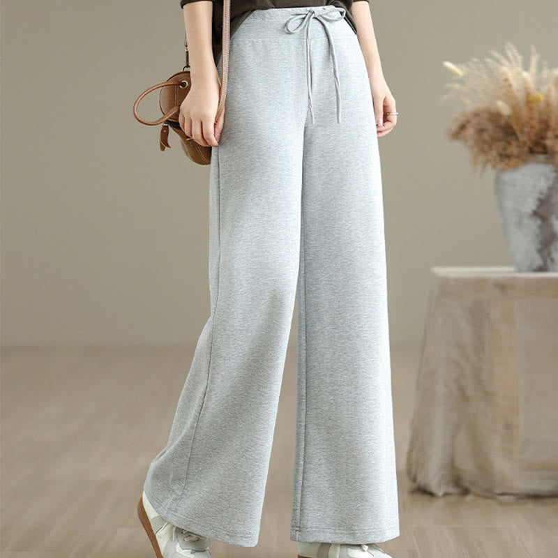 Tactile Cotton-Blend Wide-Leg Mindful Meditation Pants