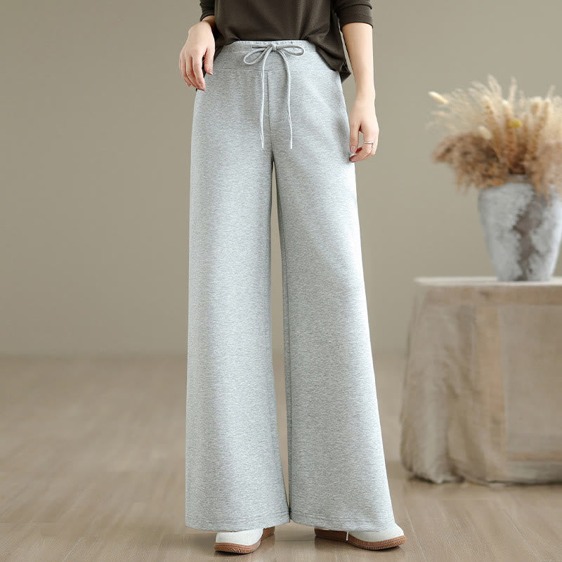 Tactile Cotton-Blend Wide-Leg Mindful Meditation Pants