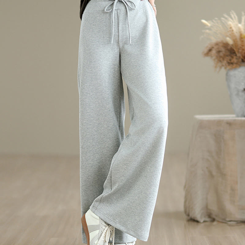 Tactile Cotton-Blend Wide-Leg Mindful Meditation Pants