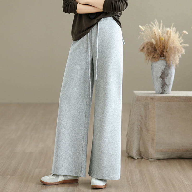 Tactile Cotton-Blend Wide-Leg Mindful Meditation Pants