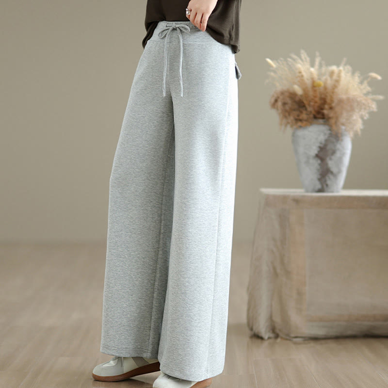 Tactile Cotton-Blend Wide-Leg Mindful Meditation Pants
