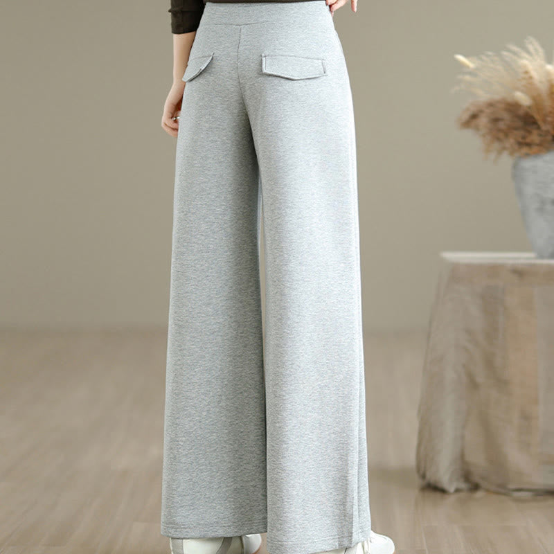 Tactile Cotton-Blend Wide-Leg Mindful Meditation Pants