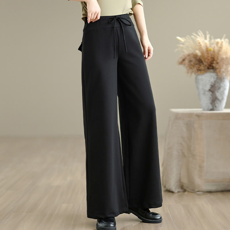 Tactile Cotton-Blend Wide-Leg Mindful Meditation Pants