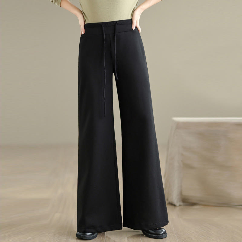Tactile Cotton-Blend Wide-Leg Mindful Meditation Pants