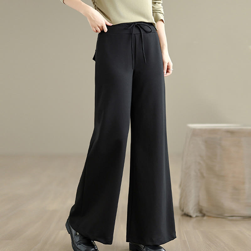 Tactile Cotton-Blend Wide-Leg Mindful Meditation Pants