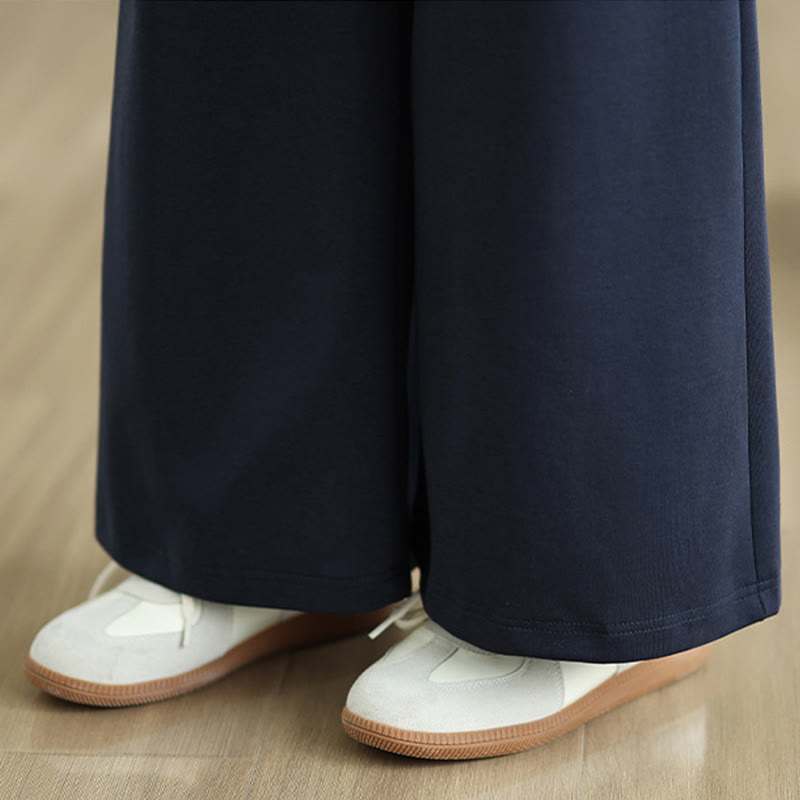Tactile Cotton-Blend Wide-Leg Mindful Meditation Pants