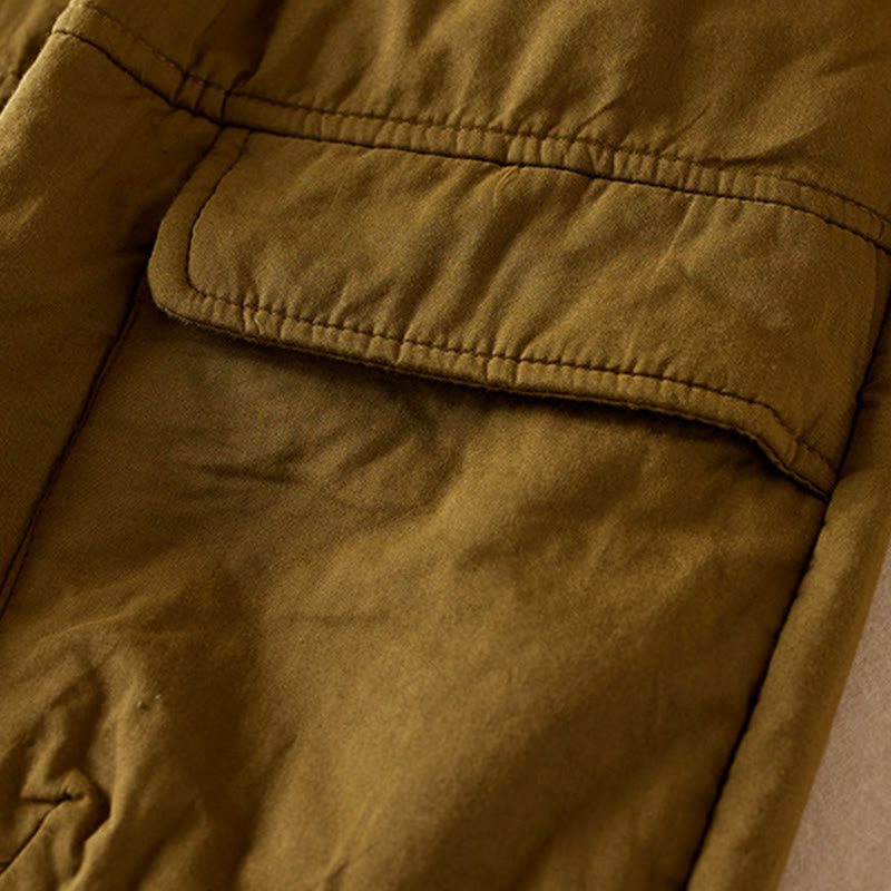 Thermal Cotton-Padded Tapered Meditation Harem Pants