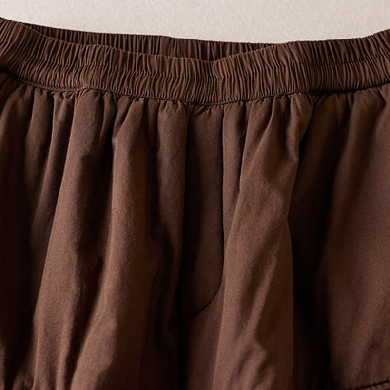 Thermal Cotton-Padded Tapered Meditation Harem Pants