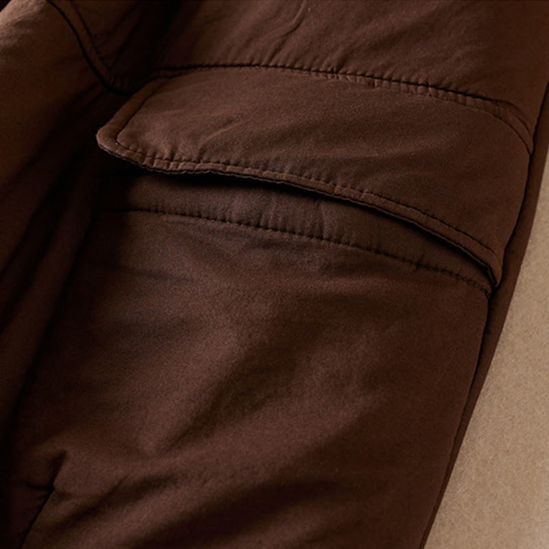 Thermal Cotton-Padded Tapered Meditation Harem Pants