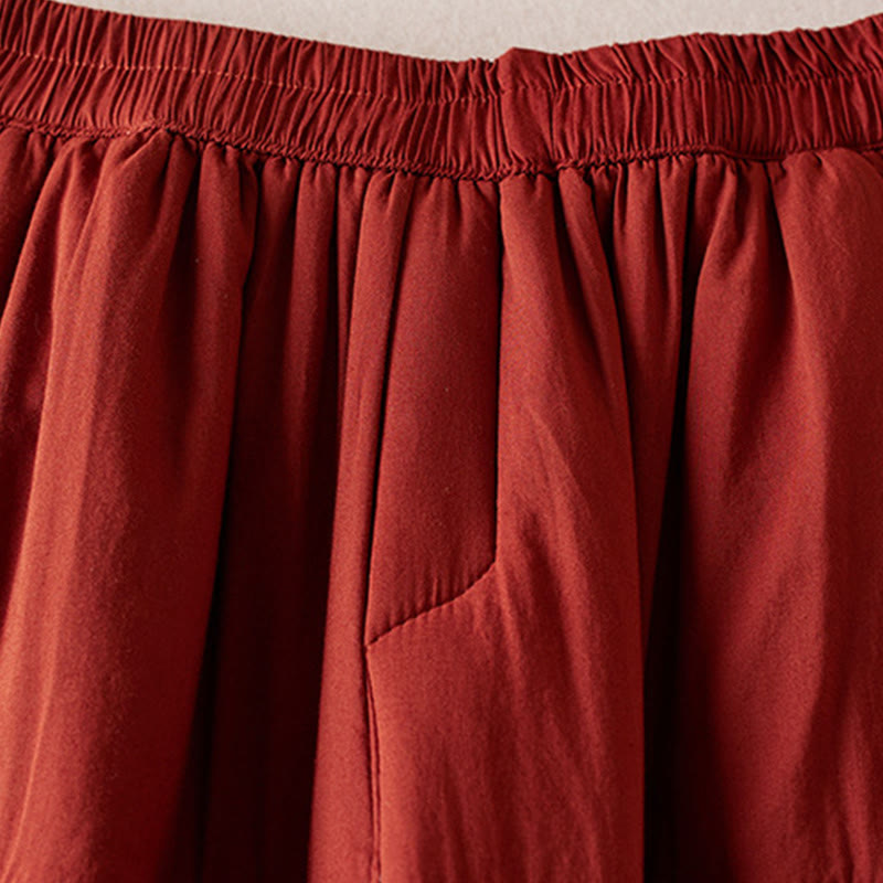 Thermal Cotton-Padded Tapered Meditation Harem Pants