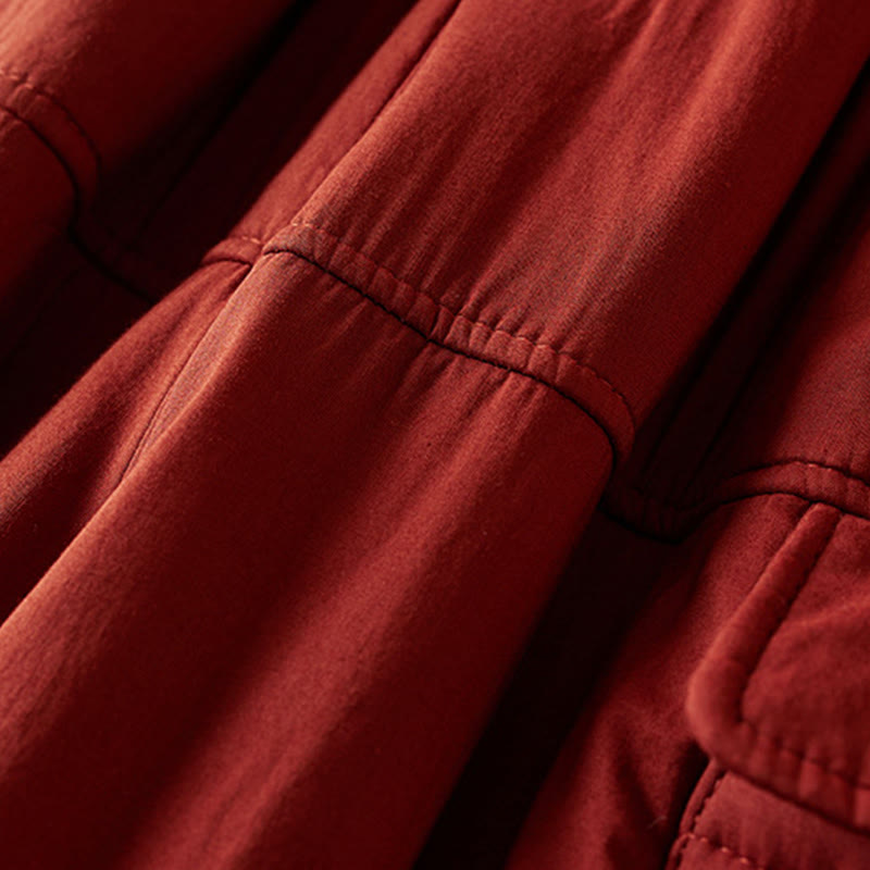 Thermal Cotton-Padded Tapered Meditation Harem Pants