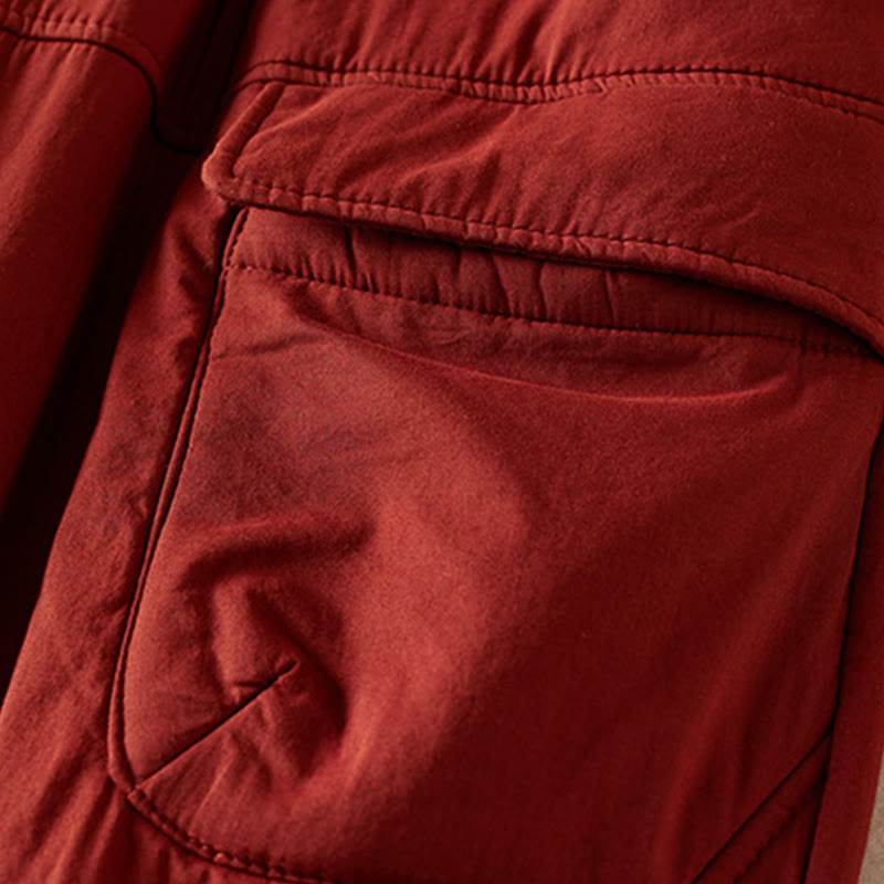 Thermal Cotton-Padded Tapered Meditation Harem Pants