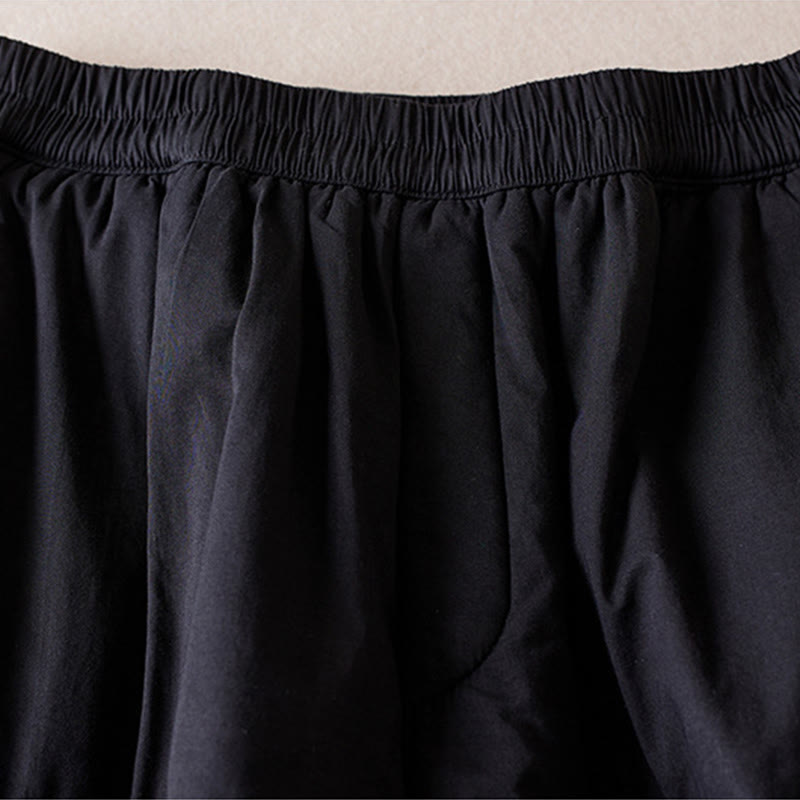 Thermal Cotton-Padded Tapered Meditation Harem Pants