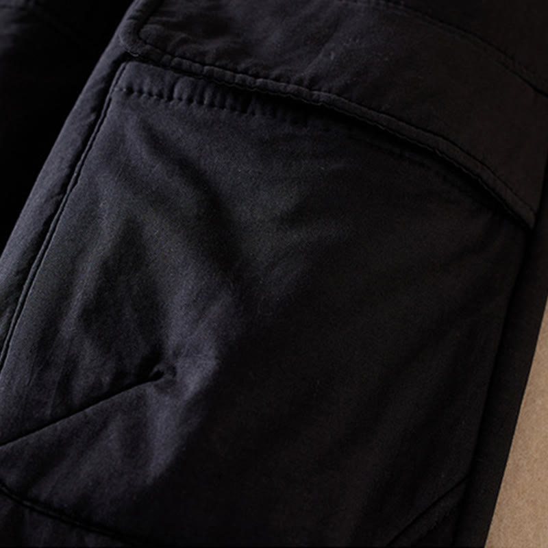 Thermal Cotton-Padded Tapered Meditation Harem Pants
