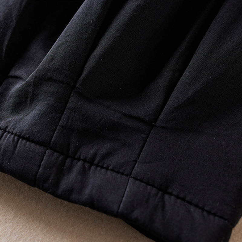 Thermal Cotton-Padded Tapered Meditation Harem Pants