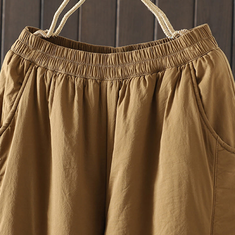 Thermal Cotton-Padded Grounding Harem Meditation Pants