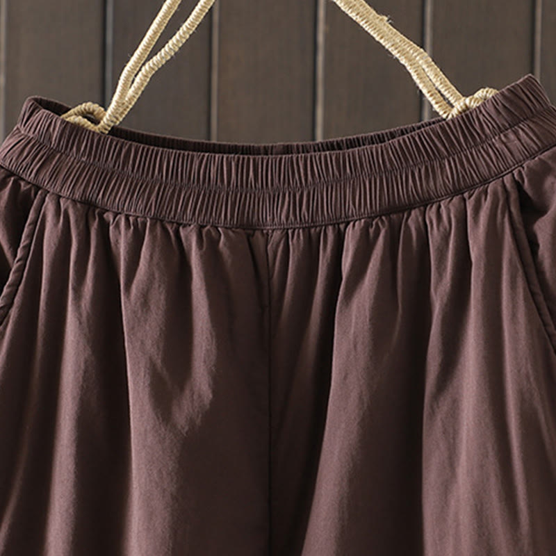 Thermal Cotton-Padded Grounding Harem Meditation Pants