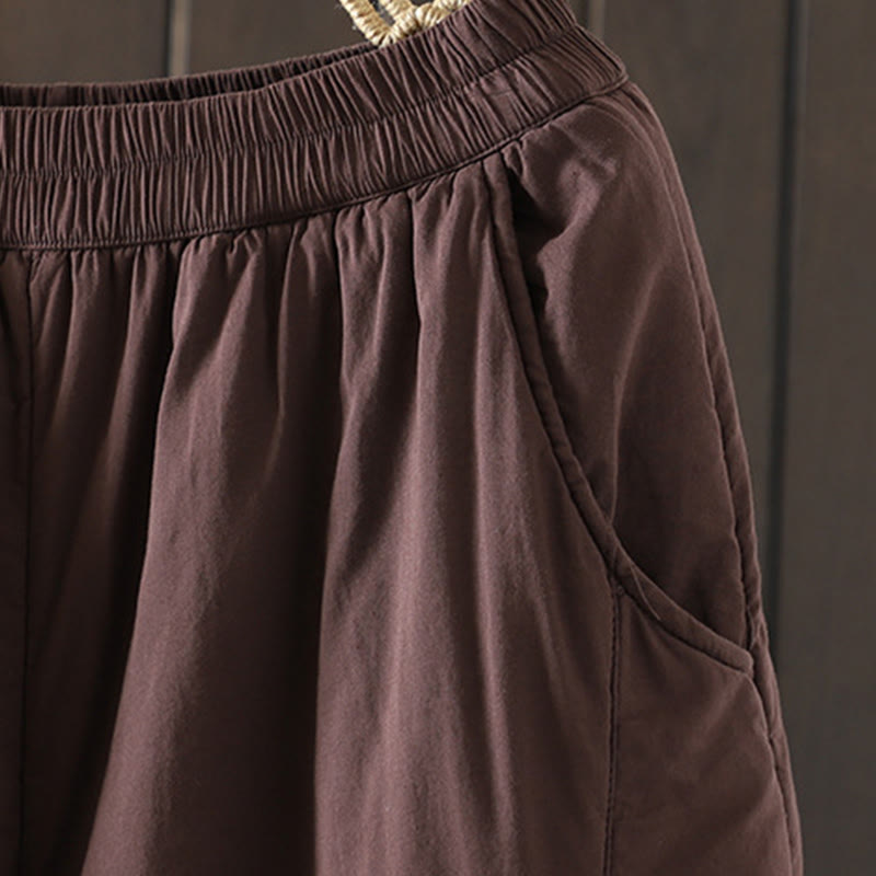 Thermal Cotton-Padded Grounding Harem Meditation Pants