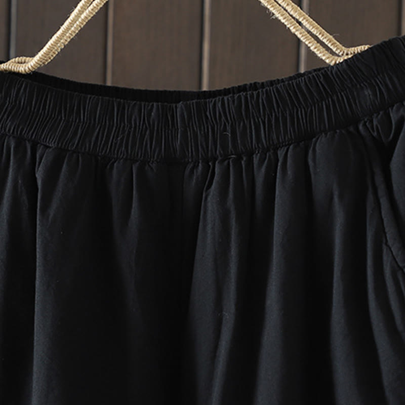 Thermal Cotton-Padded Grounding Harem Meditation Pants