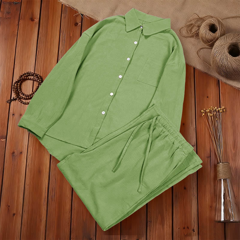 Tactile Cotton Linen Relaxed Meditation Set