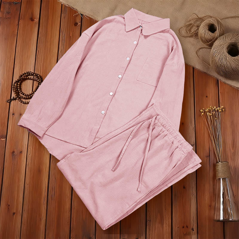 Tactile Cotton Linen Relaxed Meditation Set
