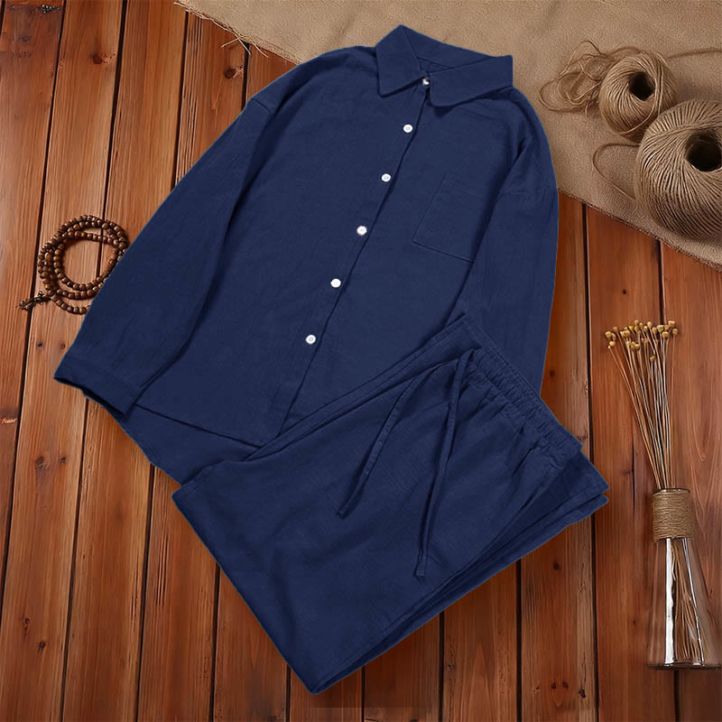 Tactile Cotton Linen Relaxed Meditation Set