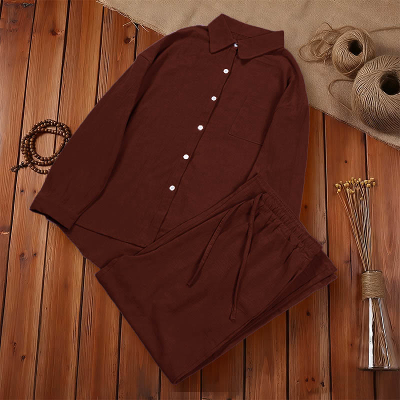 Tactile Cotton Linen Relaxed Meditation Set