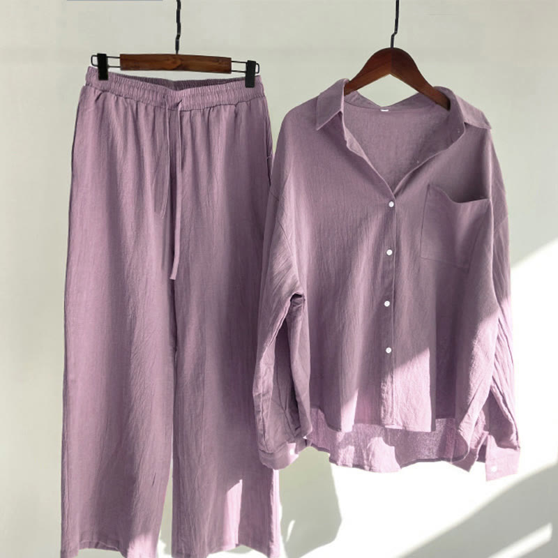 Tactile Cotton Linen Relaxed Meditation Set