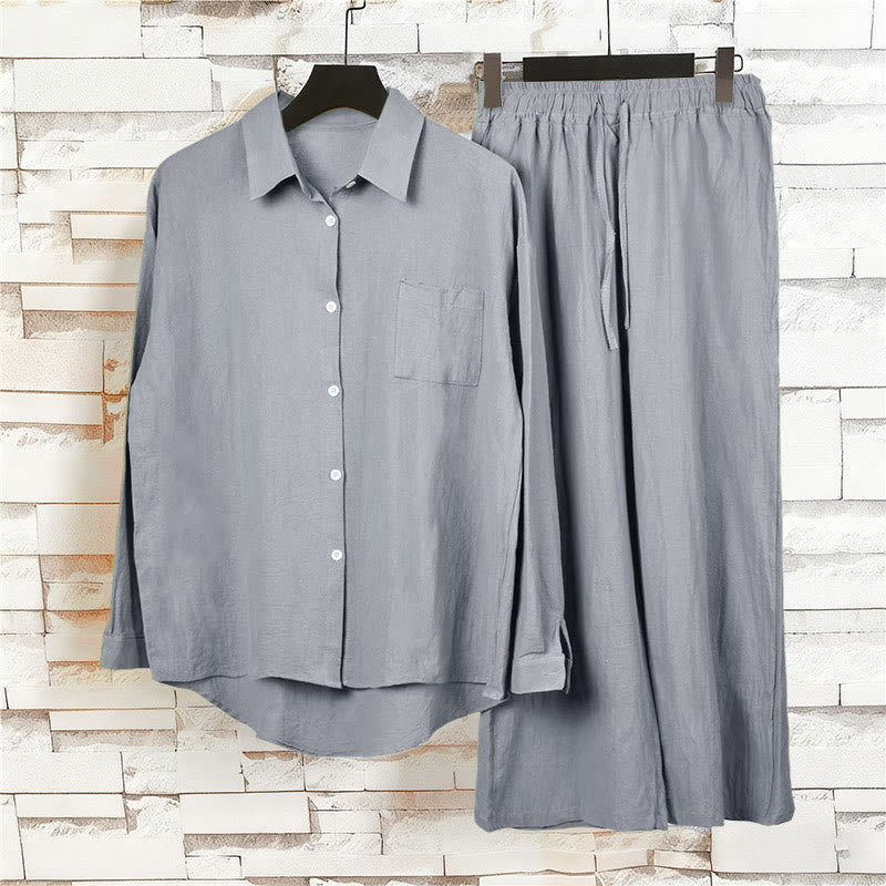 Tactile Cotton Linen Relaxed Meditation Set