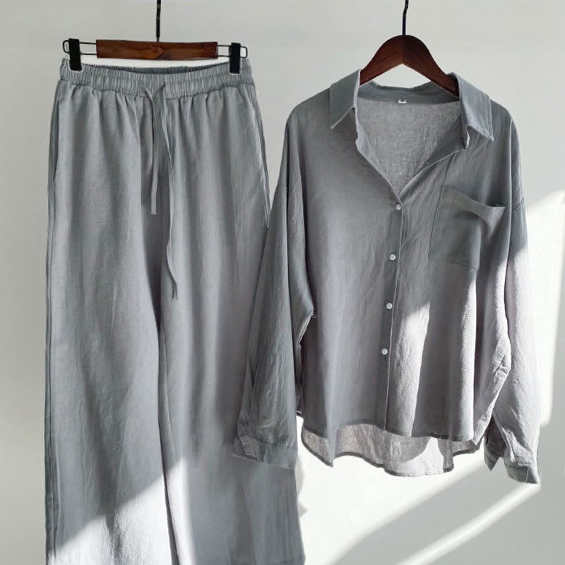 Tactile Cotton Linen Relaxed Meditation Set