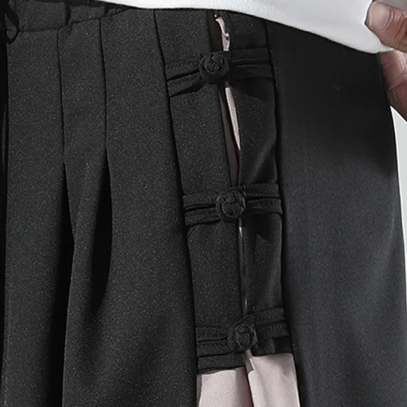 Mountain Pattern Wide-Leg Grounding Meditation Pants