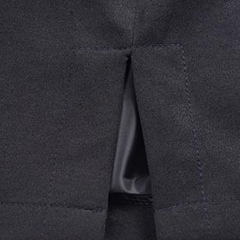 Structured Embroidered Frog-Button Midweight Meditation Jacket