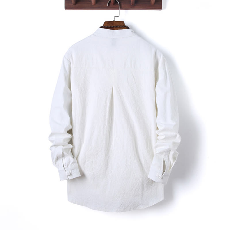 Breathable Cotton Frog-Button Men's Meditation Set