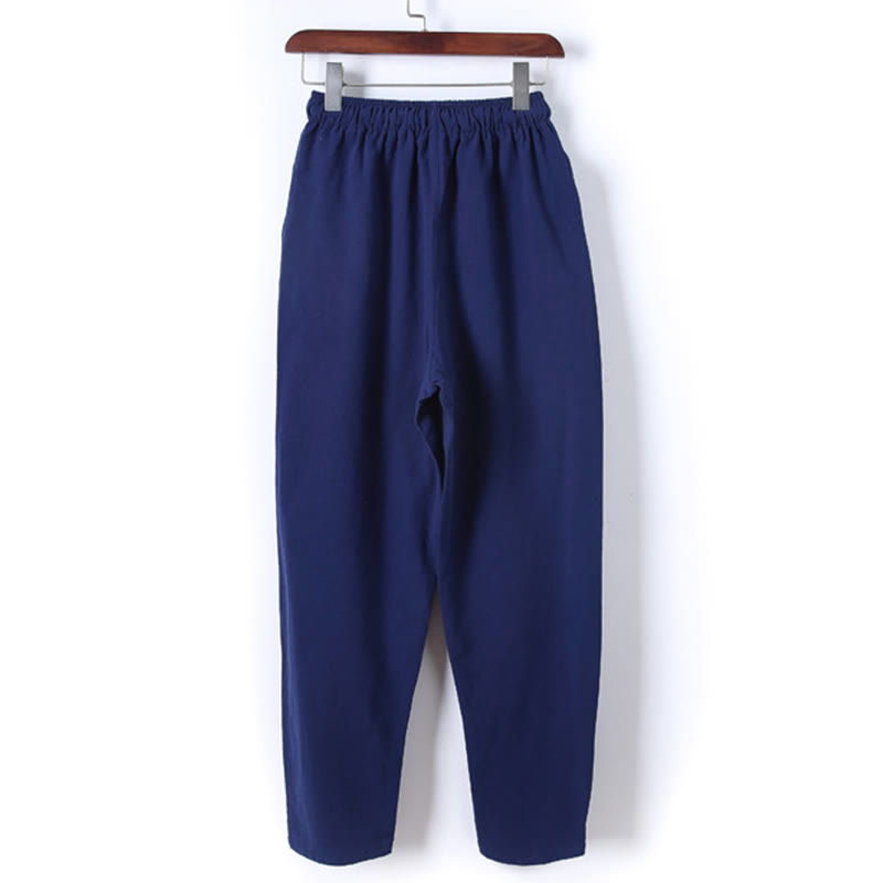 Breathable Cotton Frog-Button Men's Meditation Set