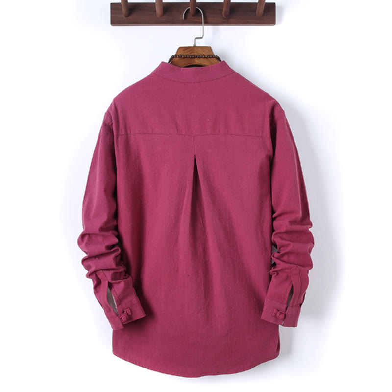 Breathable Cotton Frog-Button Men's Meditation Set