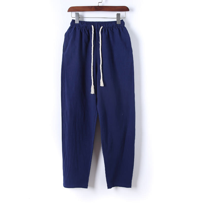 Breathable Cotton Frog-Button Men's Meditation Set