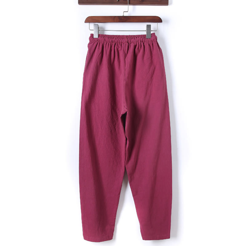 Breathable Cotton Frog-Button Men's Meditation Set